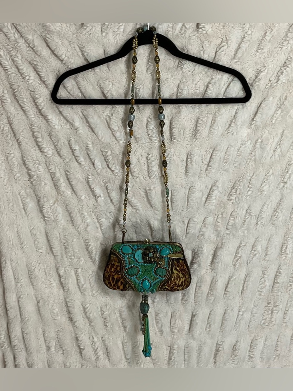 Mary Frances Beaded Crossbody Handbag